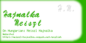 hajnalka meiszl business card